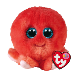 Coral Sheldon Octopus Beanie Ball TY